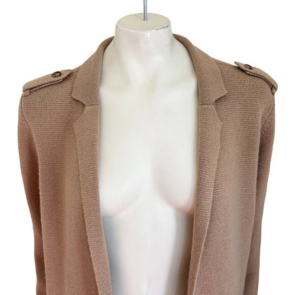 NWT TALBOTS Wool Blend Notch Collar Cardigan in English Toffee SZ L - Picture 4 of 12